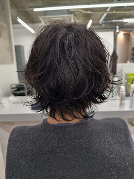 ニュアンスパーマレイヤーカットボブ札幌大通駅バスセンター駅