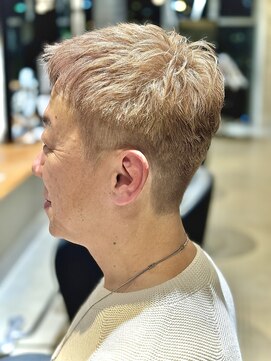 白髪ぼかしベージュカラー