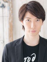 モッズヘア メン 新所沢店(mod's hair men)&nbsp;20代30代ダークアッシュ七三分けナチュラルショートd新所沢