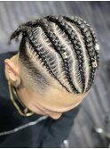 【HIPHOP】デザインコーンロウ【cornrows】