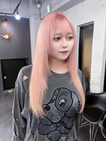 ミル 心斎橋(MIL)&nbsp;大人可愛いハイトーンピンク/髪質改善/艶髪/心斎橋