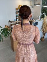 O&nbsp;ヘアアレンジアップスタイル編み込み成人式ヘアセット