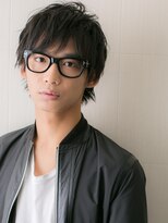 メンズヘア ビーセカンド 草加店(MENS HAIR B-2) 20代30代アッシュブラックダウンバング無造作メンズカットY草加