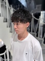 ジーナ オム 札幌(Zina Homme)&nbsp;ダウンバング＊黒髪＊スパイラルパーマ＊Zina Homme札幌