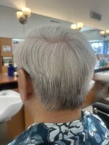 サロン ド ジュン 伊勢崎店&nbsp;グレーヘアーを活かしたショートスタイル