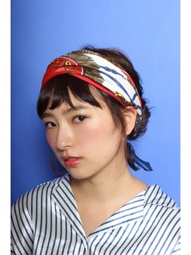 アンドヘアー 西葛西(&-HAIR) スカーフアレンジ