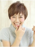笑顔が似合うショートヘア【anvie熊本】