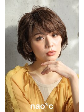 ナオシ トレス 富雄店(nao*c tres) 【奈良/富雄nao*c】笑顔が似合う☆大人かわいい丸みショートヘア