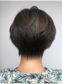 30代40代50代オフィスでも◎シークレットハイライト小顔ボブ