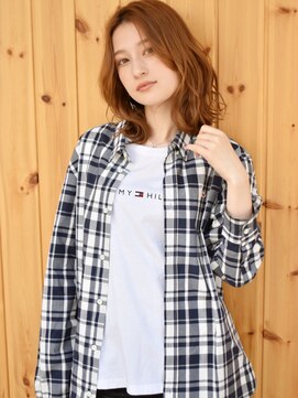 ブゾン(buZon) 【buZonブゾン】ミックスウェーブ×ベージュカラー