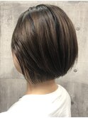 前下がりボブ/切りっぱなしボブ/ナチュラルボブ