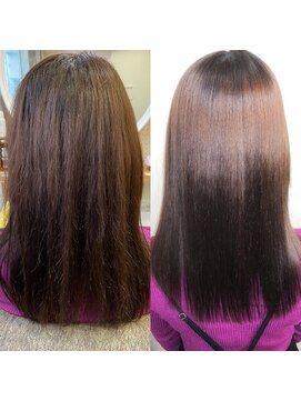 アンフィシュピトロワ(AnFye spi tlow) ジュエリーシステム×LULUTr×縮毛矯正で艶髪ストレートヘア♪