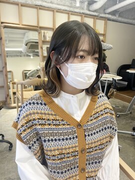 フィーユアンウル 梅田茶屋町(fille en uru.) 色落ちも最強インナーカラー