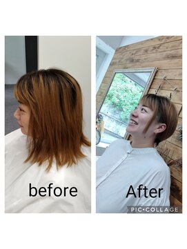 グルー(glue.) ナチュラルショート。