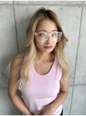 松本市大人可愛いブロンドベージュ