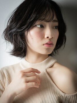 カバーヘア 上尾西口店(COVER HAIR) 黒髪外ハネボブウルフ小顔ヘルシースタイル204s上尾20代30代40代