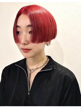 マリン(Marine) 20代30代レッドカラーショート