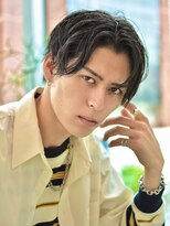 ディッセンバー 神宮前(December)&nbsp;ニュアンスパーマアッシュブラックウルフ波巻きスパイラル渋谷