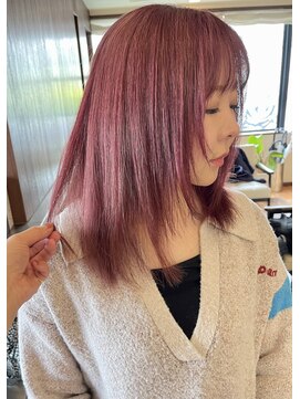 ダアッカ(da acca) 色落ち可愛いラベンダーピンク