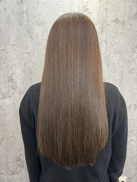 ルーツアイリー 心斎橋(ROOTS IRIE) ナチュラルシールエクステ /オリーブブラウンワントーンカラー