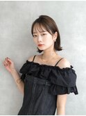 【外ハネシースルーボブ】