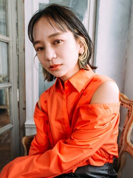 アカサ(A.casa) 王道ボブ×インナー/20代/30代/40代/50代/西阿知/イオン倉敷