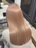 ブリーチなし艶感ダブルカラー+トリートメント[明治神宮前]