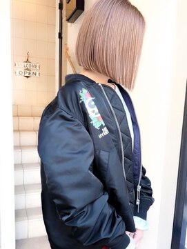 ゴカン バイ ジル ブラン 名古屋(Gokan by JIL BLAN) ハイライトバレイヤージュダブルカラーショートカット30代40代