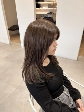 レンジヘアー(lange hair) マロンブラウン【ブリーチなし/ストレート】