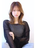 小顔顔周りレイヤーくびれミディアム