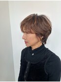 大人可愛いショートボブ/ふんわりパーマ