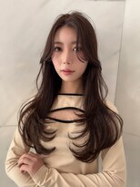 サイン 渋谷(SIGN) 韓国ヘアーハッシュカットレイヤーカットグレージュブリーチ無し