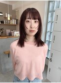 顔まわりlayer+pink lavender