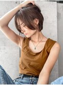 【GEEKS渋谷】ナチュラルショートウルフ/20代30代/小顔/夏カラー