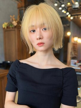 ロンドカスティーヨ 四日市(Lond castillo) 外ハネボブ　ウルフ　レイヤーカット　ブリーチ