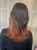 ラヴィエール(LAVIERE by R-EVOLUT)&nbsp;グラデーションカラー/オレンジブラウン【柏・柏駅】