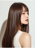 [元住吉駅/髪質改善/縮毛矯正/黒髪/小顔/ココアベージュ]