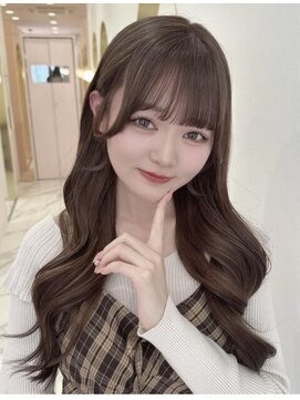 リルミー ミュエナ 大須 矢場町(Lilme myuena) アイドルシースルー前髪 チョコレートベージュ *Lilme*