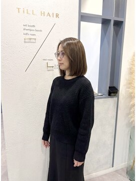 ティルヘアー(TiLL HAIR) ハイライト　艶ボブ