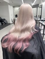 ペレ 渋谷(PELE)&nbsp;着物ヘア/ダークアッシュ/ミディアムレイヤーカット/渋谷