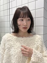 ソト 銀座(soto.) ミディアムレイヤーカット/大人ガーリー/ダークアッシュ/銀座