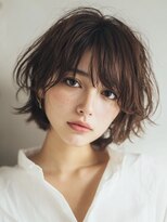 プラスリブ(Plus Lib)&nbsp;エアリーショートボブ×ナチュラルベージュ