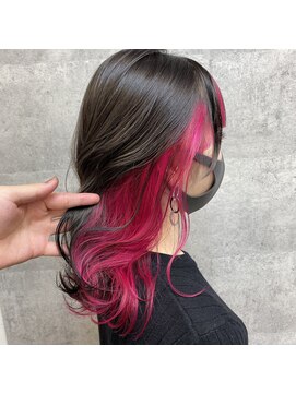 TONE（トーン）by Chara 池袋 髪質改善 ダブルカラー 【4月上旬OPEN（予定）】 ケアブリーチで作る濃いめピンク【池袋東通り】