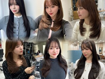 シェノン 夙川(CHAINON)の写真/【西宮/夙川で叶う】話題の韓国風レイヤー・顔周り似合わせ小顔カット×ダメージレスの艶髪ヘアになれる♪