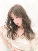 フェイバー 銀座 東銀座(FAVOR)&nbsp;透明感フォギーベージュウェーブスタイル