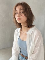 クリーク オブ ヘアー 西原店(CLIQUE of hair)&nbsp;髪質改善/レイヤーカット/ミディアムヘア/西原/ライトブラウン