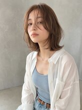 クリーク オブ ヘアー 西原店(CLIQUE of hair) 髪質改善/レイヤーカット/ミディアムヘア/西原/ライトブラウン