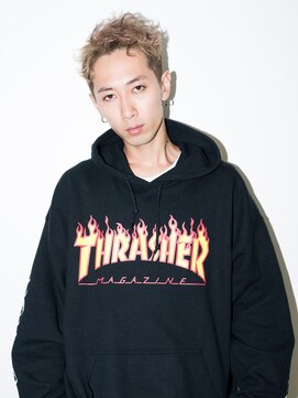 スー 渋谷(suu) 【SUN】ソフトツイストツーブロックハイトーンショート＊菅原誠