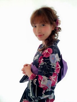 ネオリーブ シュシュ 神保町店(Neolive susu) 花火大会、浴衣編みおろしヘアアレンジ