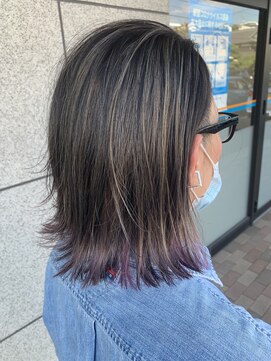 ナブラ(NABLA) コントラストハイライト裾カラーピンク